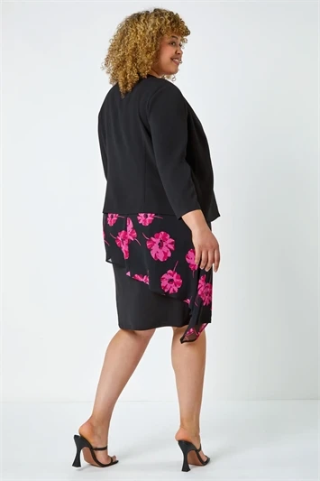 Black Curve Premium Stretch Polka Dot Dress 5 Black Curve Premium Stretch Polka Dot Dress - Image 3