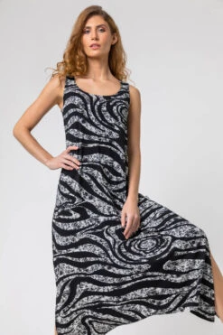 Grey Marble Print Hanky Hem Maxi Dress 11 Grey Marble Print Hanky Hem Maxi Dress -Dress Haven Sales Store ee018fc0 e6c3 4963 bec0 a2a2ef083cab