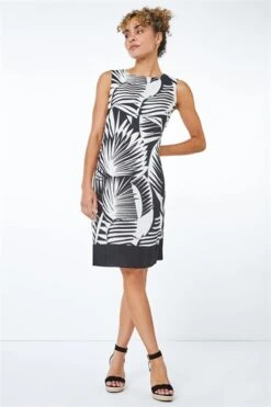 Orange Petite Tribal Border Print Shift Dress -Dress Haven Sales Store eeadb5d8 9f31 425f 9bfa 0081ffa52831