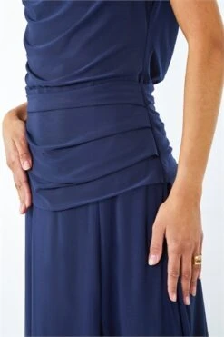 Purple Sequin Cowl Neck Contrast Midi Dress -Dress Haven Sales Store f39a91bd 5f85 441a 8a85 8b3ccb2d5c68