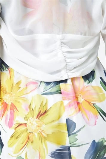 Denim Julianna Floral Print Chiffon Dress 4 Denim Julianna Floral Print Chiffon Dress - Image 2