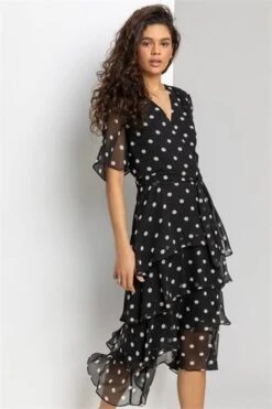 Red Polka Dot Print Sleeveless Dress -Dress Haven Sales Store f9c38c01 cd07 454c 813a 901d946712ef