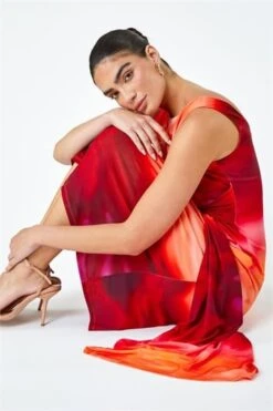 Magenta Luxe Floral Fit & Flare Maxi Dress -Dress Haven Sales Store fe082dfa fae6 4d81 a3cc 75afa11692b1